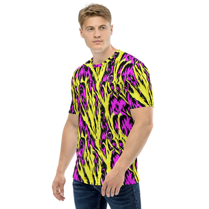 Men's Crew Neck T-Shirt - Neon Savanna