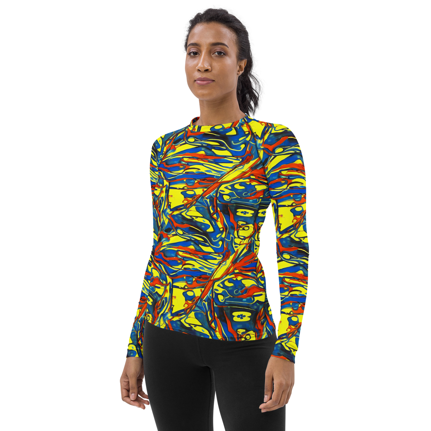 Women's Rash Guard - Cyberflow Circuit