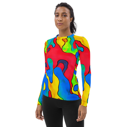 Women's Rash Guard - Splash of Joy