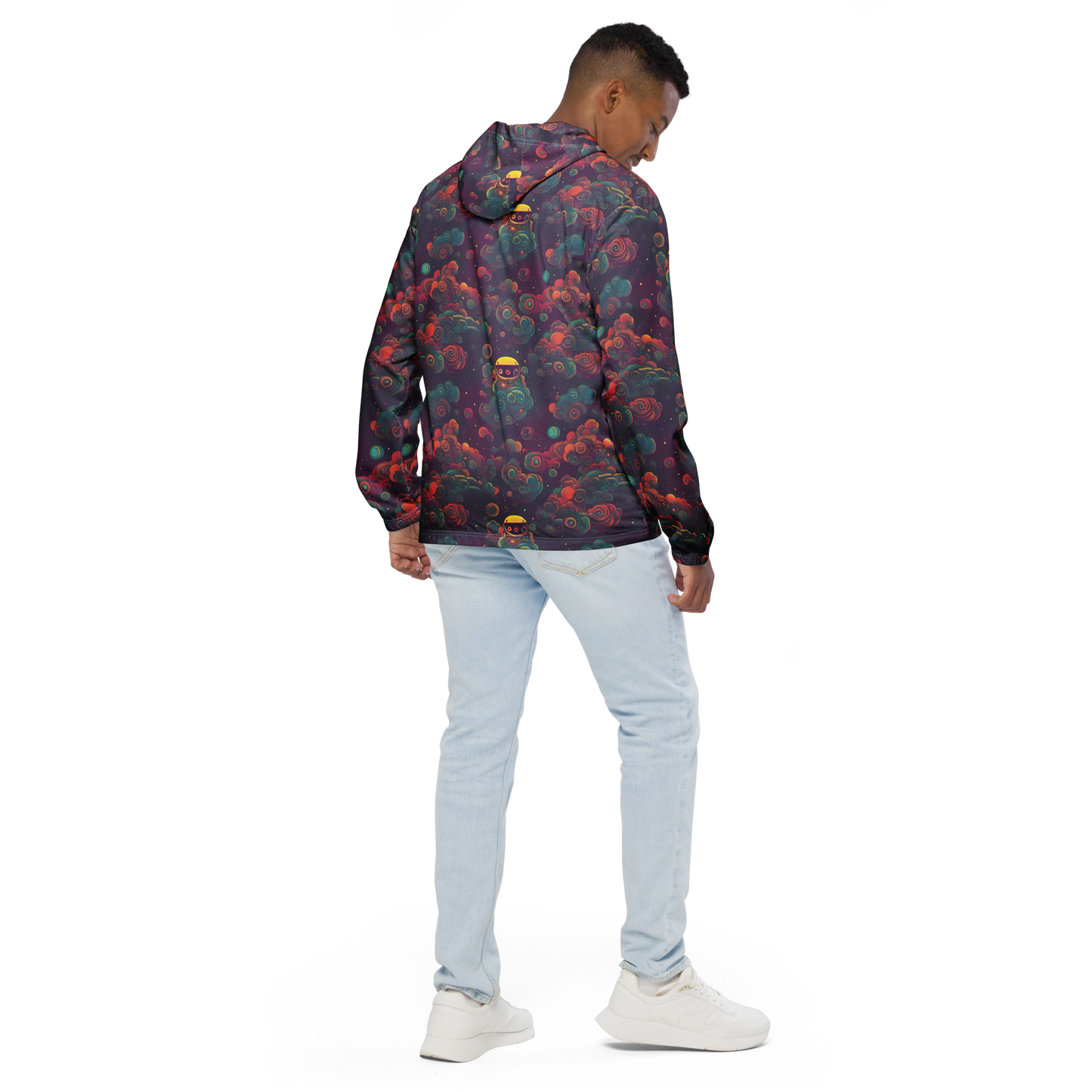 Men's Windbreaker - Nebula Dreamscape