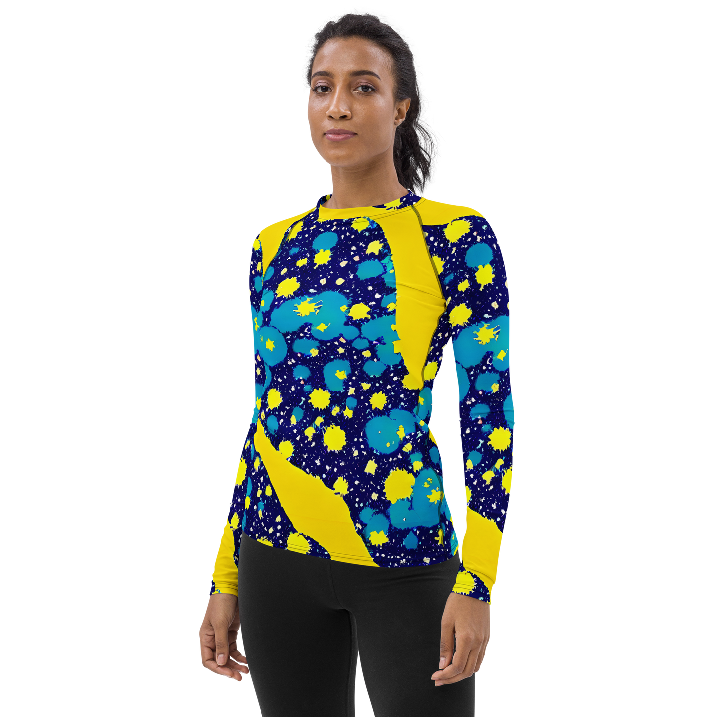 Women's Rash Guard - Starburst Splash