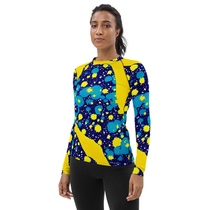 Women's Rash Guard - Starburst Splash