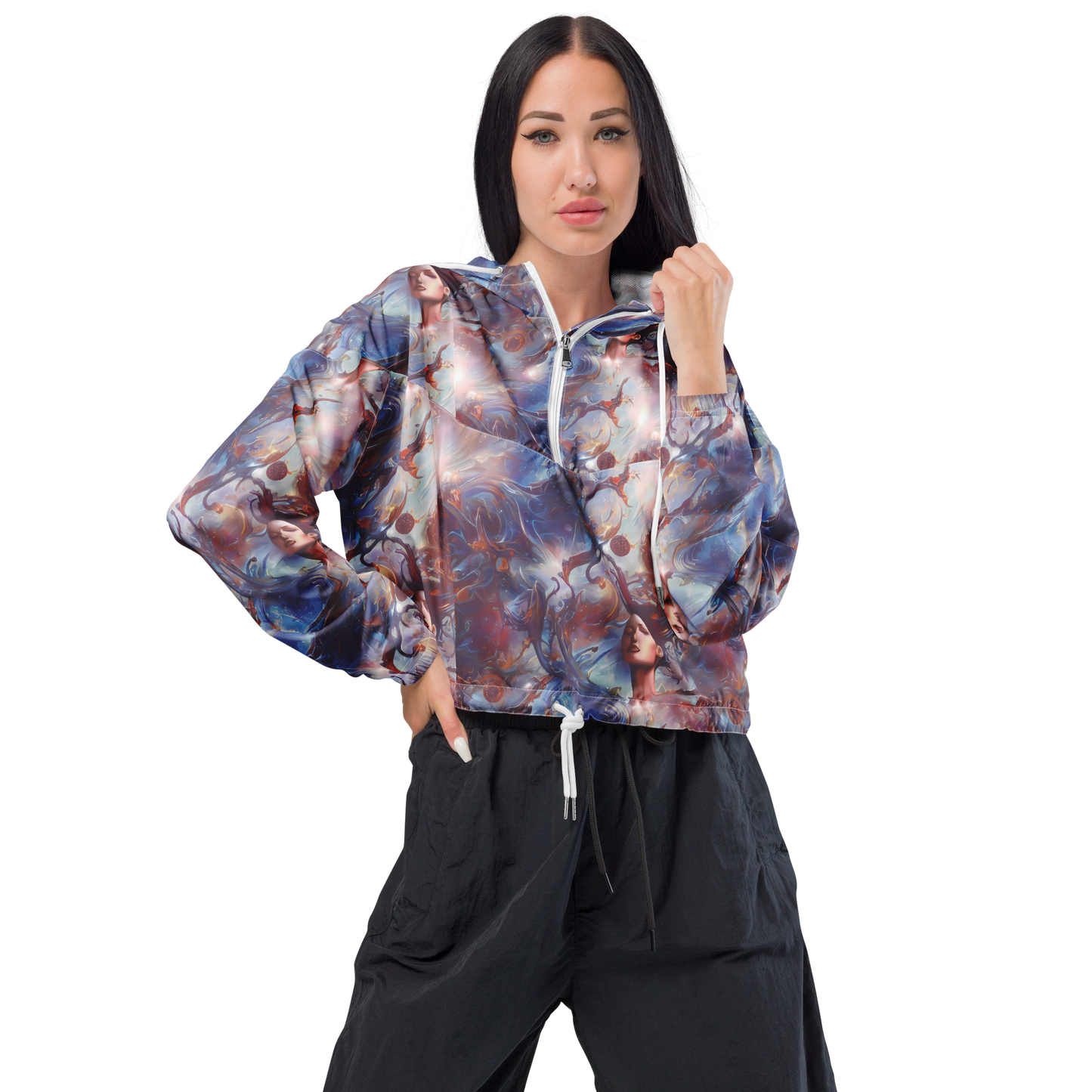 Women's Cropped Windbreaker - Dreamweaver