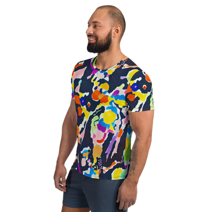Men's Athletic T-Shirt - Kaleido Burst