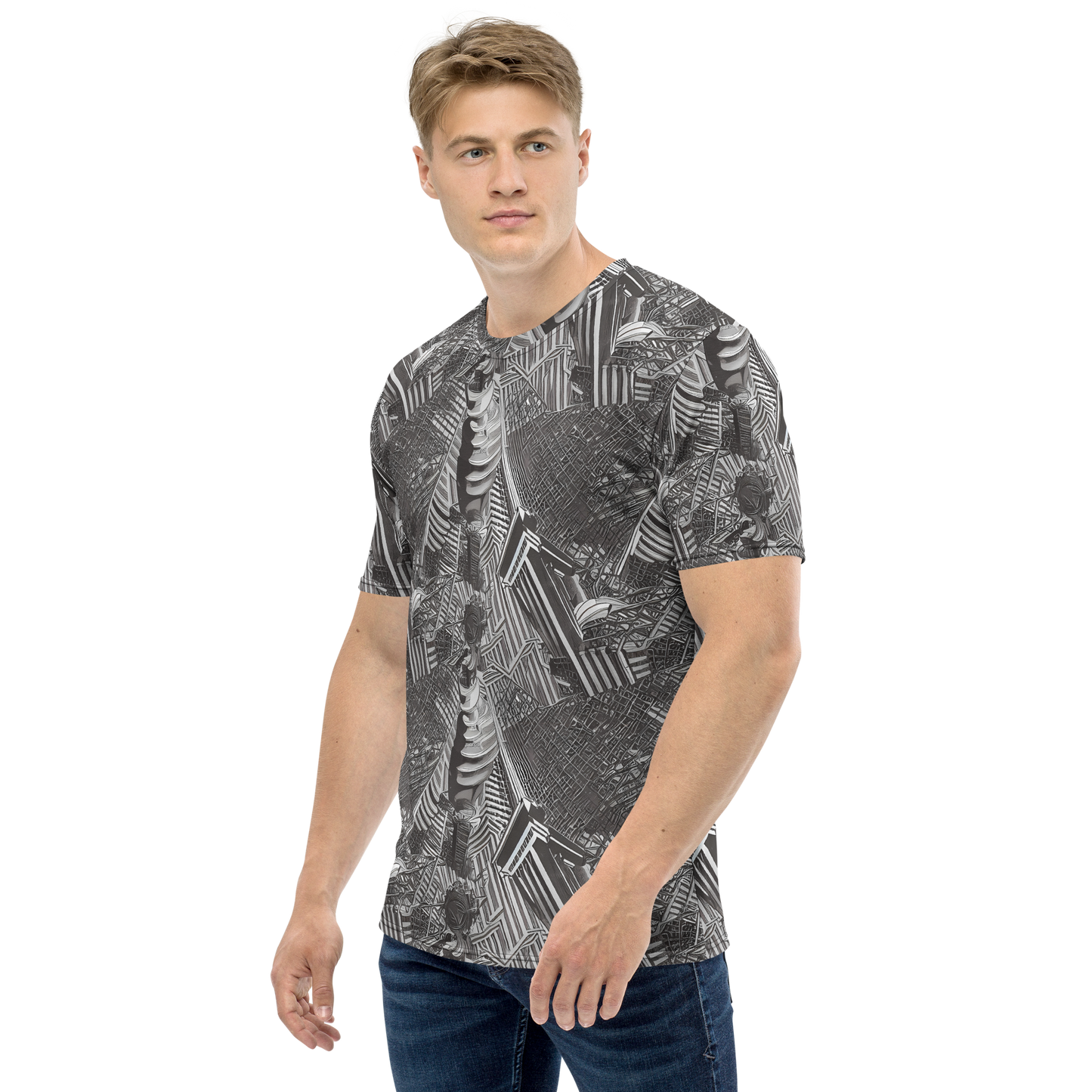 Men's Crew Neck T-Shirt - Piranesi's Web