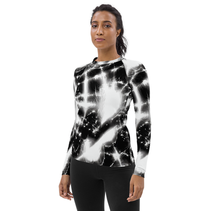 Women's Rash Guard - Electric Nightfall