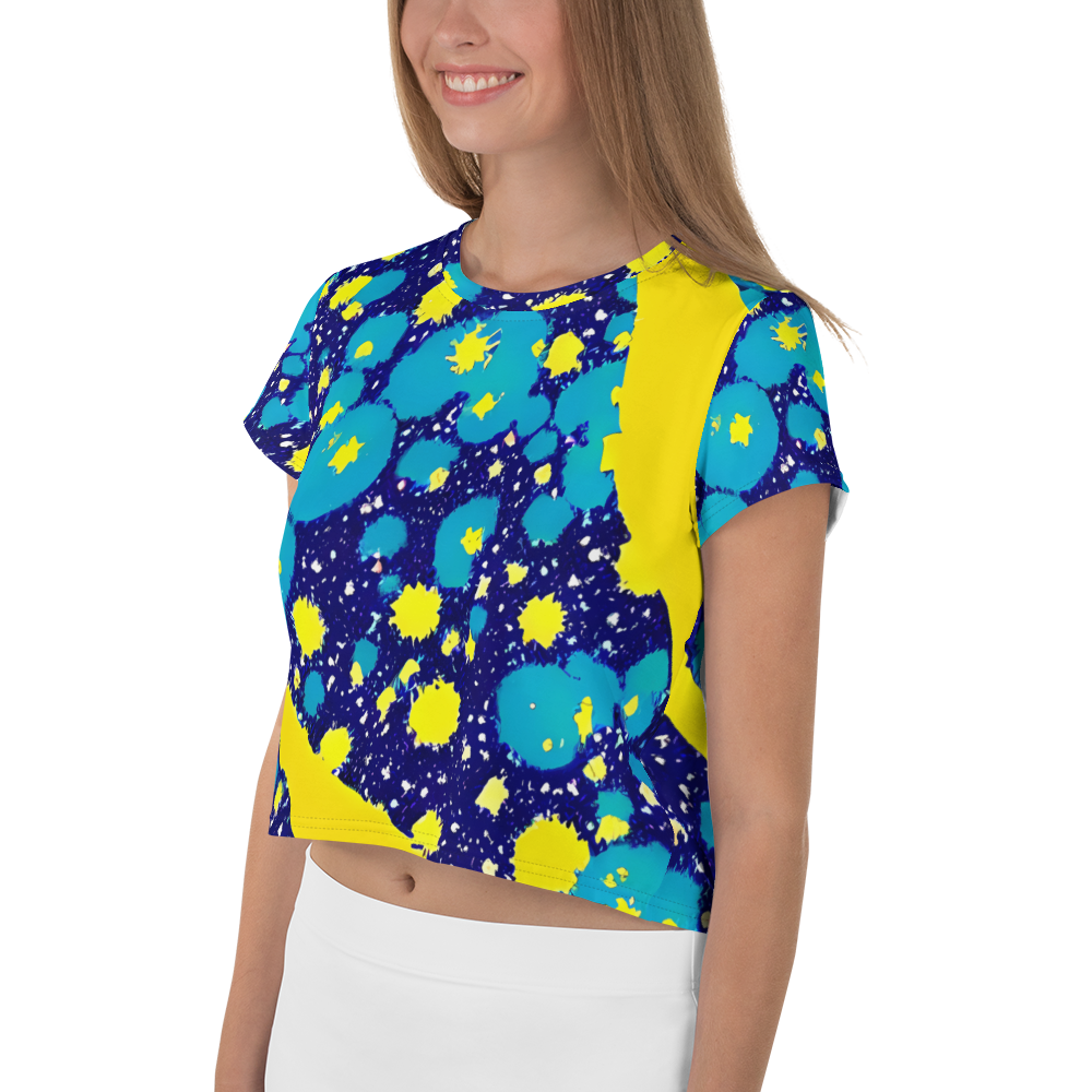 Women's Crop Tee - Starburst Splash