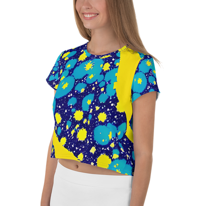 Women's Crop Tee - Starburst Splash