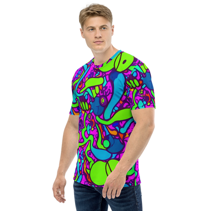 Men's Crew Neck T-Shirt - Funky Vortex