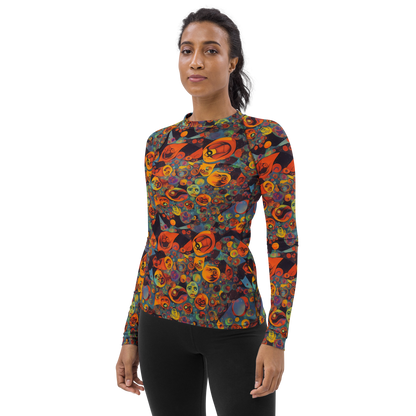 Women's Rash Guard - Galactic Faces
