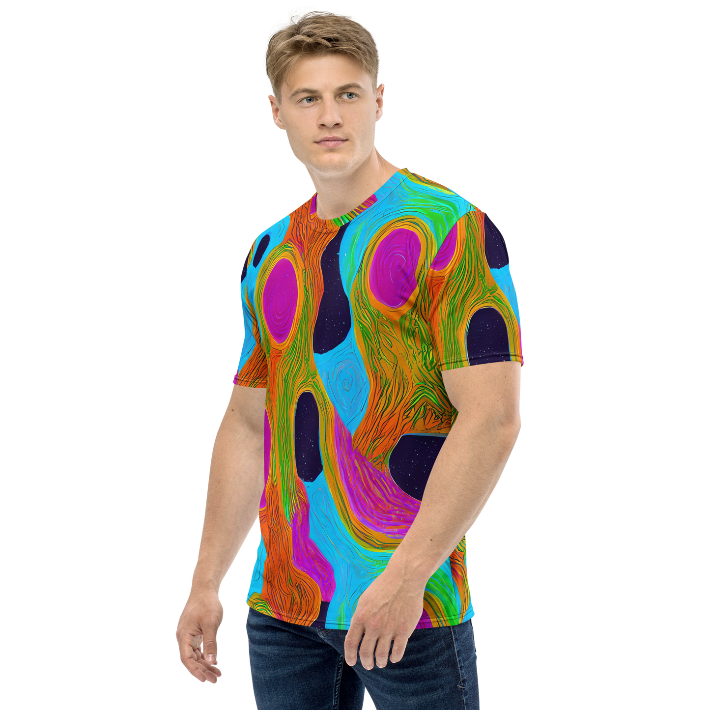 Men's Crew Neck T-Shirt - Galactic Harmony