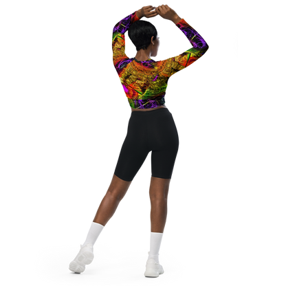 Long Sleeve Crop Top - Neon Glyphworks