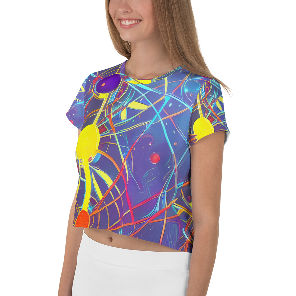 Women's Crop Tee - Quantum Lattice