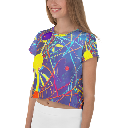 Women's Crop Tee - Quantum Lattice