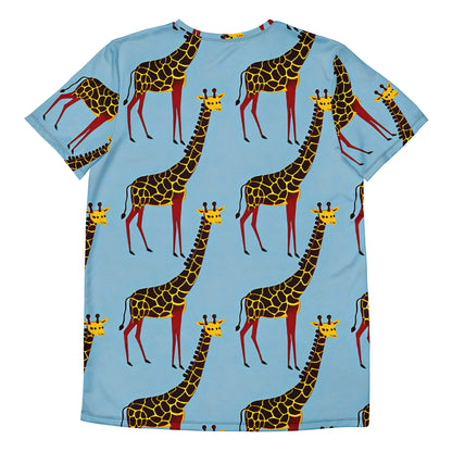 Men's Athletic T-Shirt - Giraffe Groove