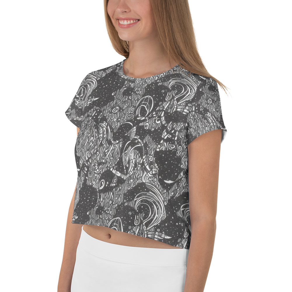 Women's Crop Tee - Shadow Reverie