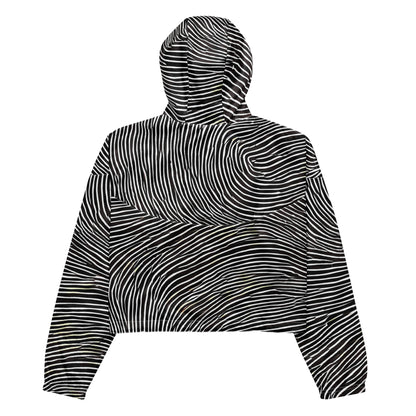 Women's Cropped Windbreaker - Silent Currents