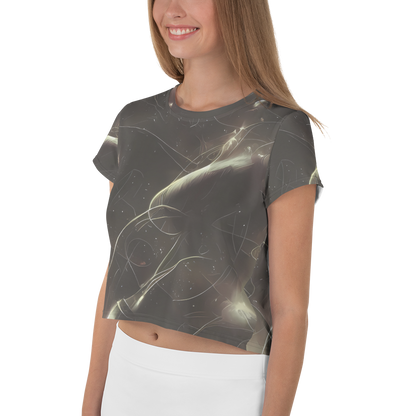 Women's Crop Tee - Nebula Veins