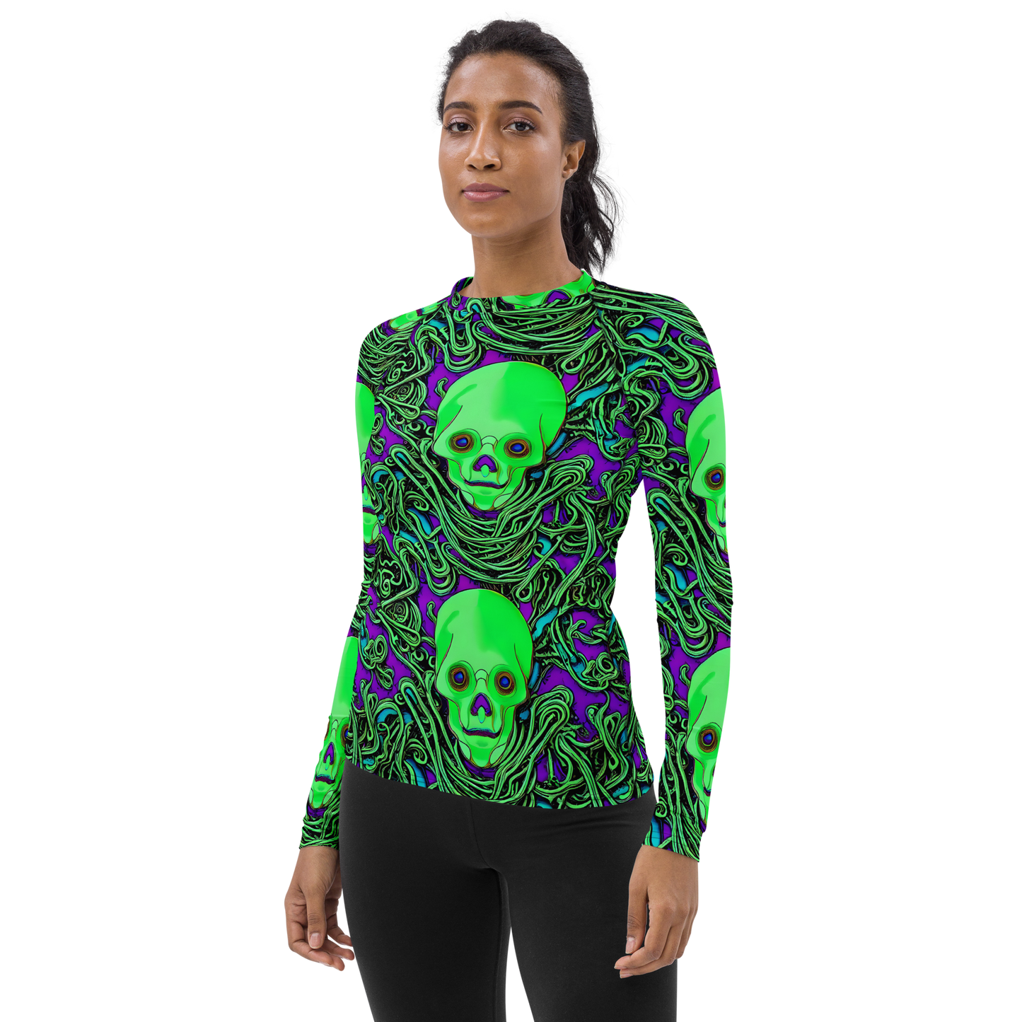 Women's Rash Guard - Ghostly Labyrinth