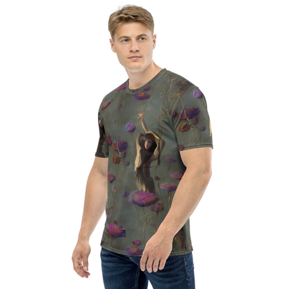 Men's Crew Neck T-Shirt - Ethereal Bloom