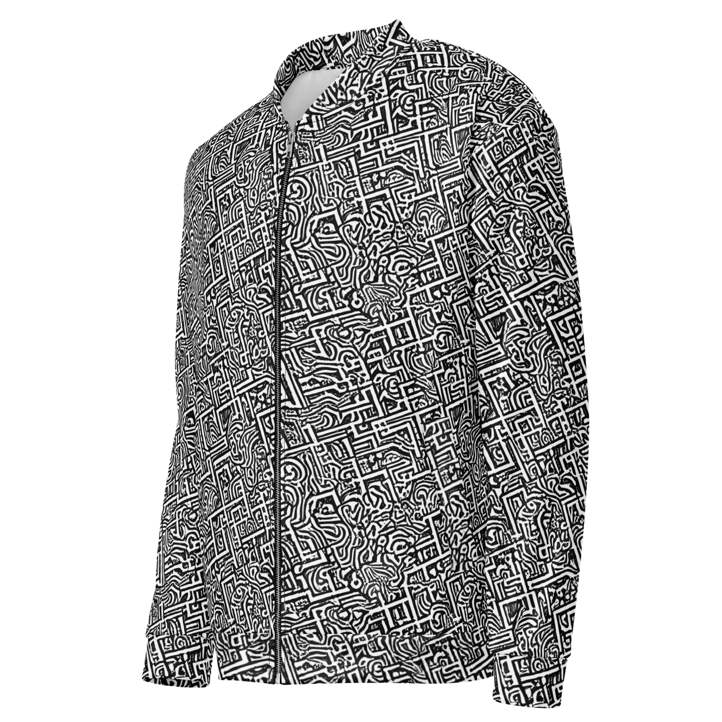 Bomber Jacket - Monochrome Doodles