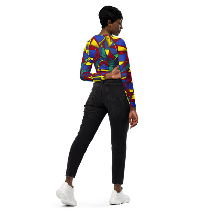 Long Sleeve Crop Top - Vibrant Vexation