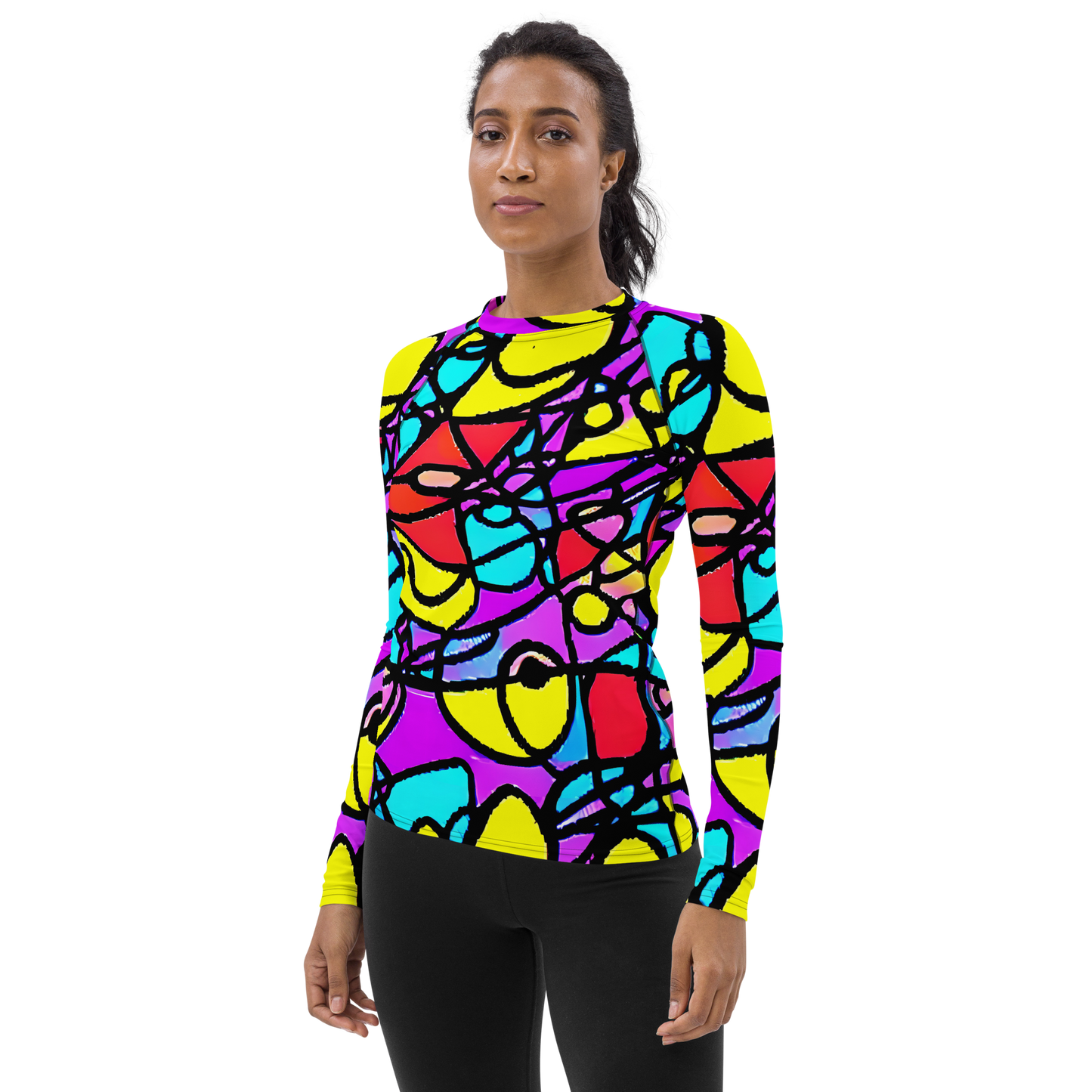 Women's Rash Guard - Radiant Chaos