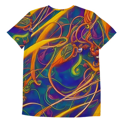 Men's Athletic T-Shirt - Luminous Whirl