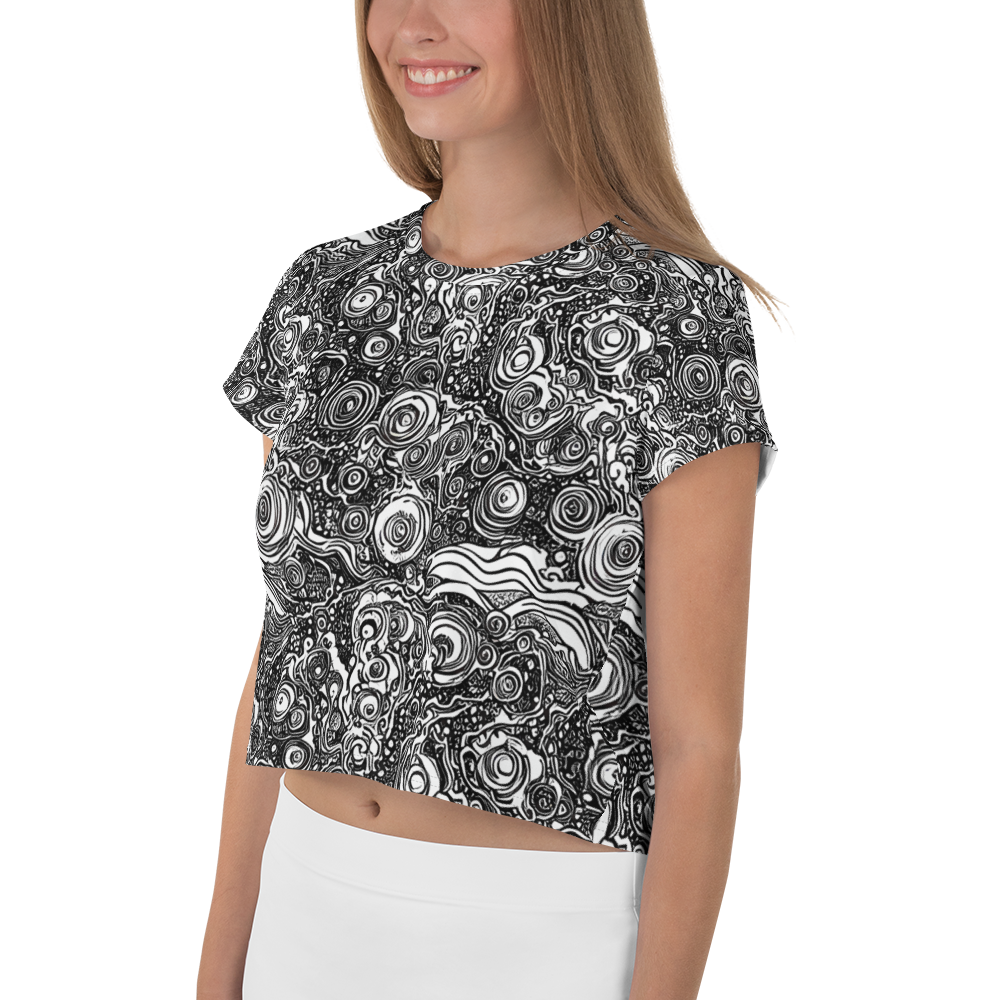 Women's Crop Tee - Swirling Stories