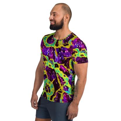 Men's Athletic T-Shirt - Galactic Web