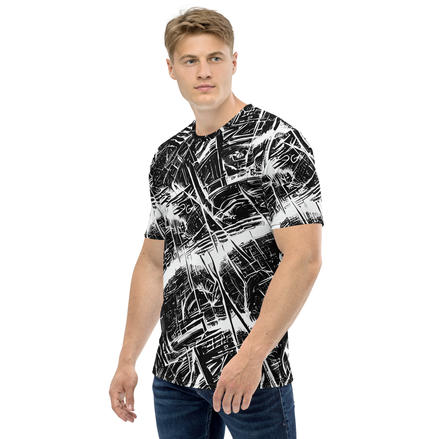 Men's Crew Neck T-Shirt - Ferriss Fractals