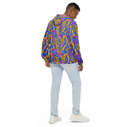 Men's Windbreaker - Cosmic Curves