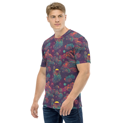 Men's Crew Neck T-Shirt - Nebula Dreamscape