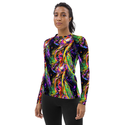 Women's Rash Guard - Galactic Flamenco
