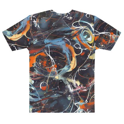Men's Crew Neck T-Shirt - Neo-Splash Labyrinth