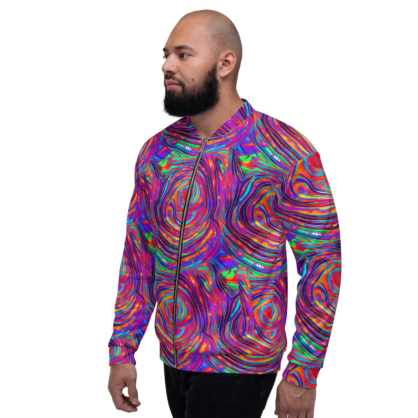 Bomber Jacket - Quantum Spiral