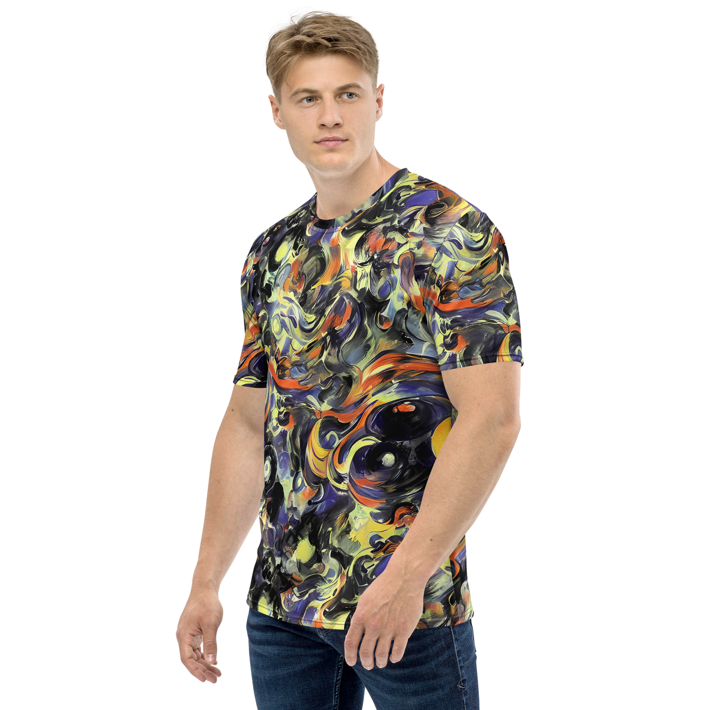 Men's Crew Neck T-Shirt - Twilight Chaos