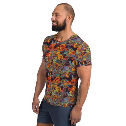 Men's Athletic T-Shirt - Galactic Faces