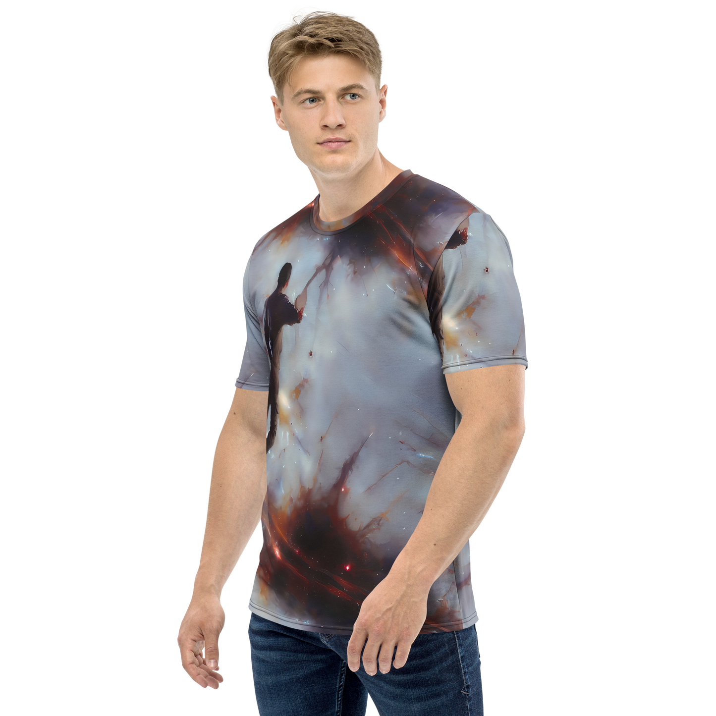 Men's Crew Neck T-Shirt - Impressionist Void