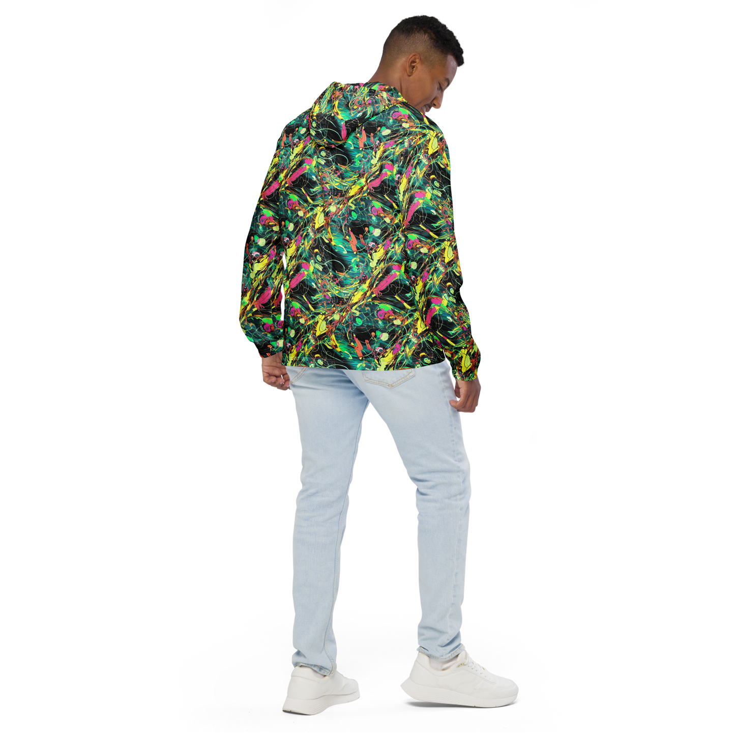 Men's Windbreaker - Cyborg Whirl