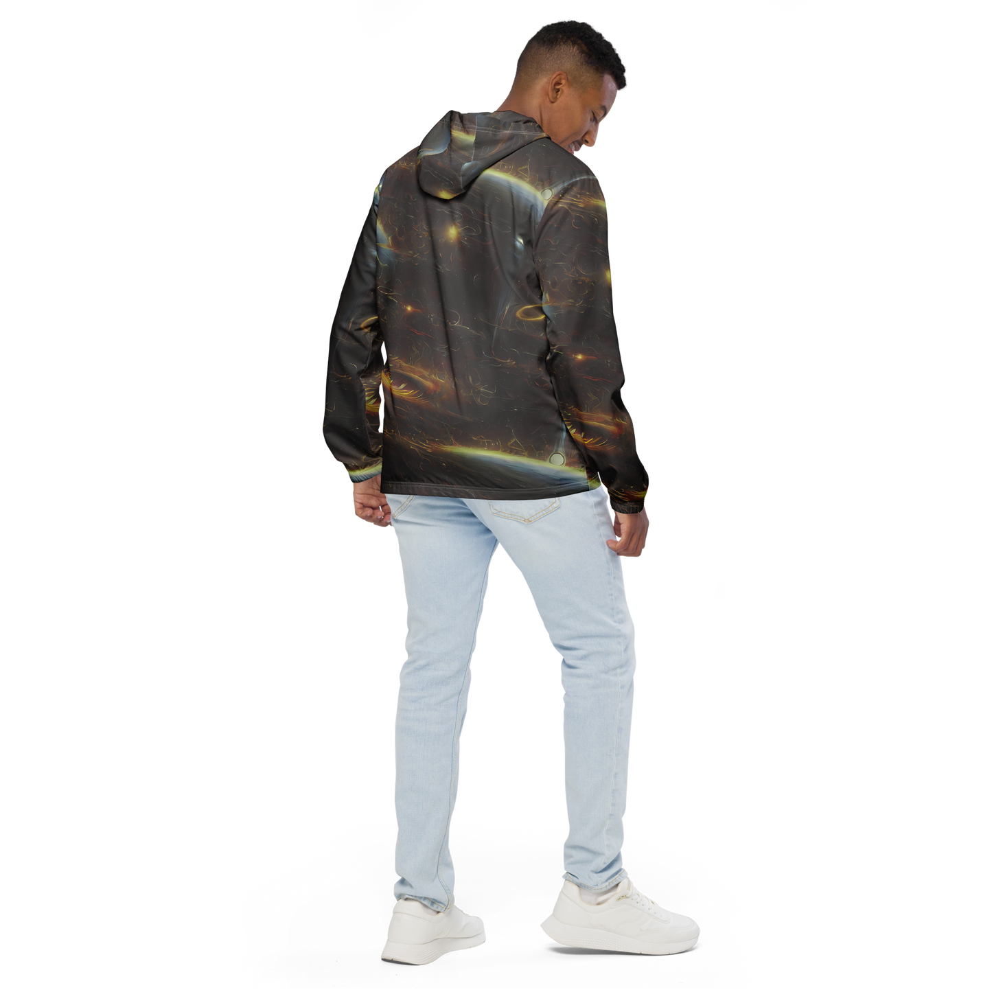 Men's Windbreaker - Quantum Illusions