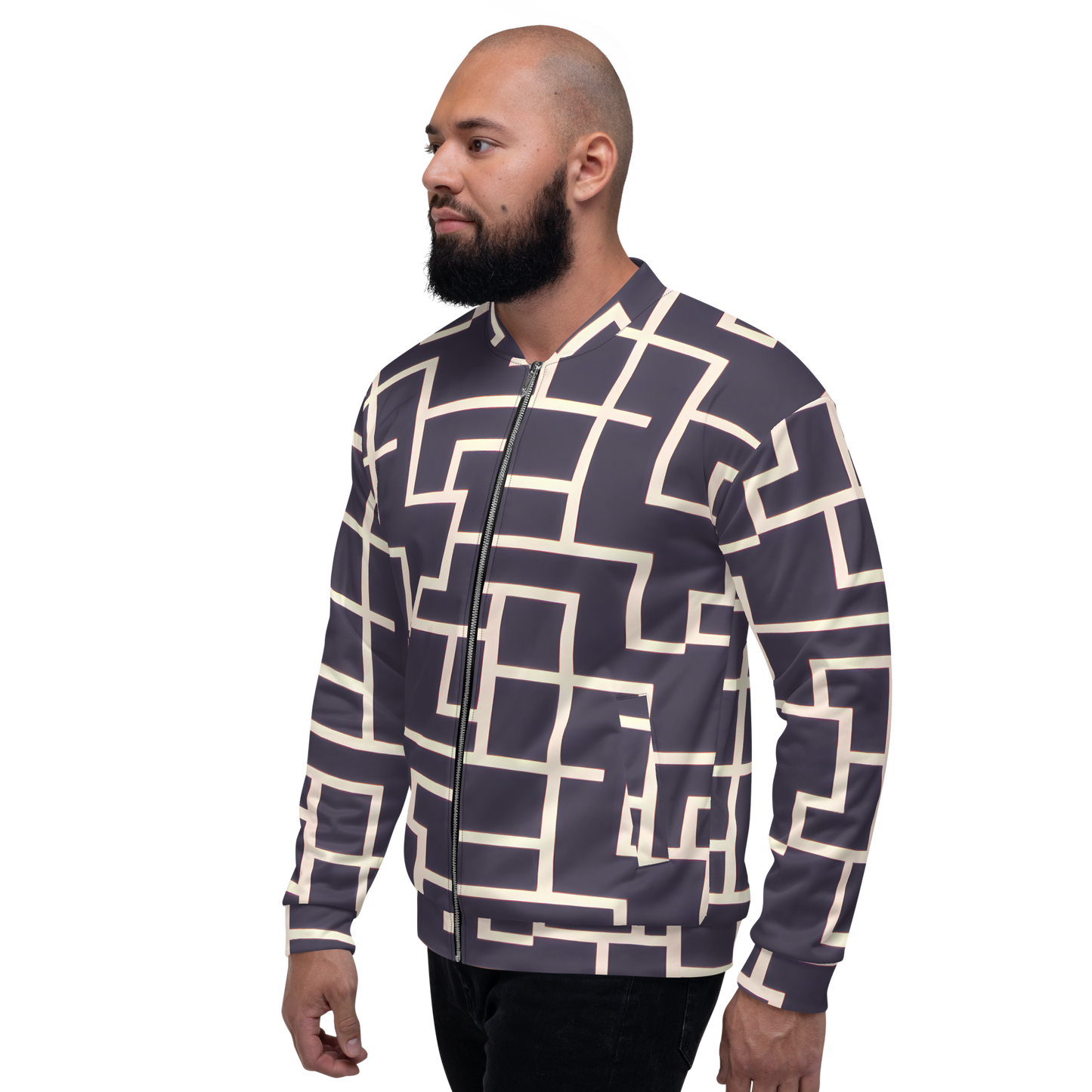 Bomber Jacket - Gilded Gridlock