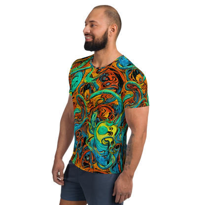 Men's Athletic T-Shirt - Flaming Mirage