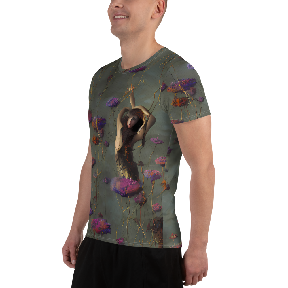 Men's Athletic T-Shirt - Ethereal Bloom
