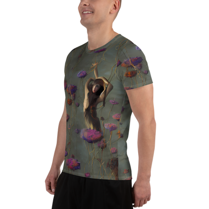 Men's Athletic T-Shirt - Ethereal Bloom
