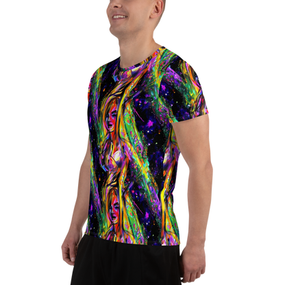 Men's Athletic T-Shirt - Galactic Flamenco