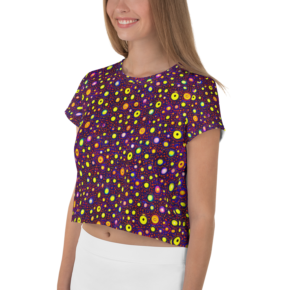 Women's Crop Tee - Cosmic Dotscape