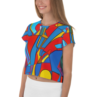 Women's Crop Tee - Mondrian Maze