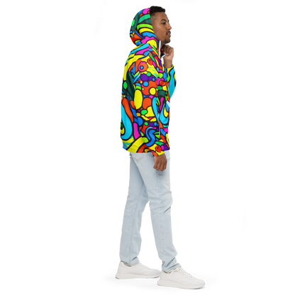 Men's Windbreaker - Chromadoodle Junction