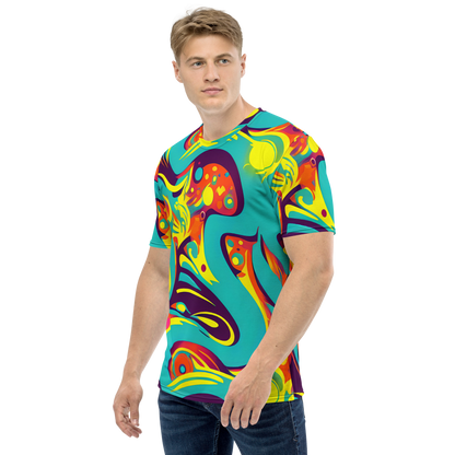 Men's Crew Neck T-Shirt - Retro Ribbon